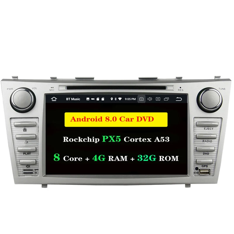 

Ectwodvd 4G RAM 32G ROM Octa Core 8.0/8.1 Car DVD For Toyota Camry 2007 2008 2009 2010 2011 Radio Stereo CD Play GPS Navigation