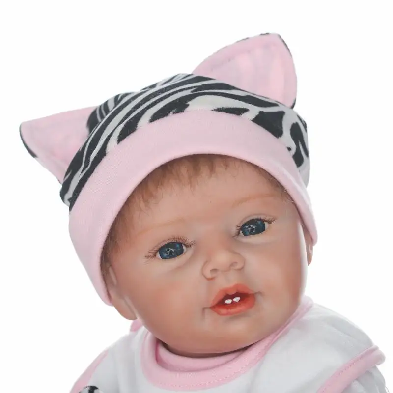 Новая мода 55 см мягкие силиконовые Reborn Baby Doll Реалистичного новорожденных Обувь для девочек младенцев жив кукла для ребенка перед сном