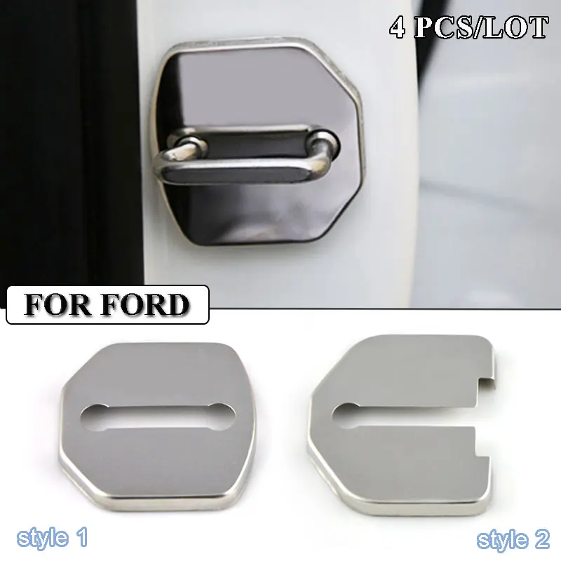 

Ceyes Car Styling Stainless Steel Door Lock Cover Case For Ford Focus 2 3 Fiesta Mondeo Fusion Ecosport Accessories Car-Styling