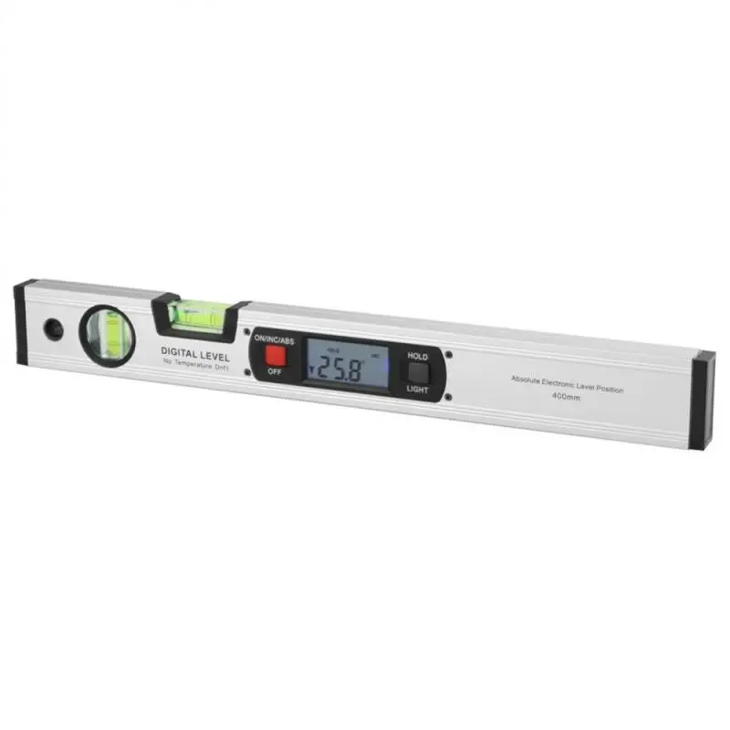 

400mm Digital LCD Aluminium Alloy Magnetic Angle Finder Level Portable 360 Inclinometer for Bricklaying Level Measuring Tool New