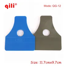 120/пакет Qili qg-12 трапециевидной Стикеры Ракель окно Плёнки Установка Скребки Инструменты автомобиля винил оттенок упаковка Пластик Скребки