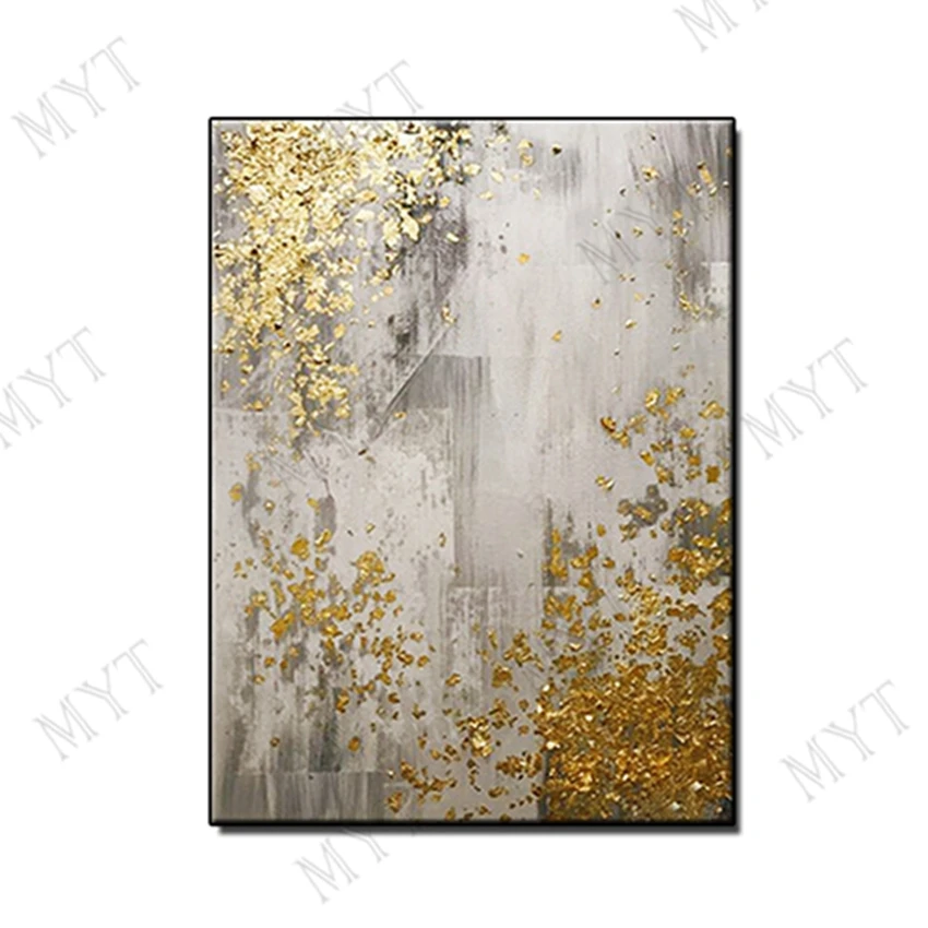 Online Neue 100% hand bemalt abstrakte gold kunst wand zeichnung handgemachte gold baum leinwand ölgemälde wohnzimmer dekoration