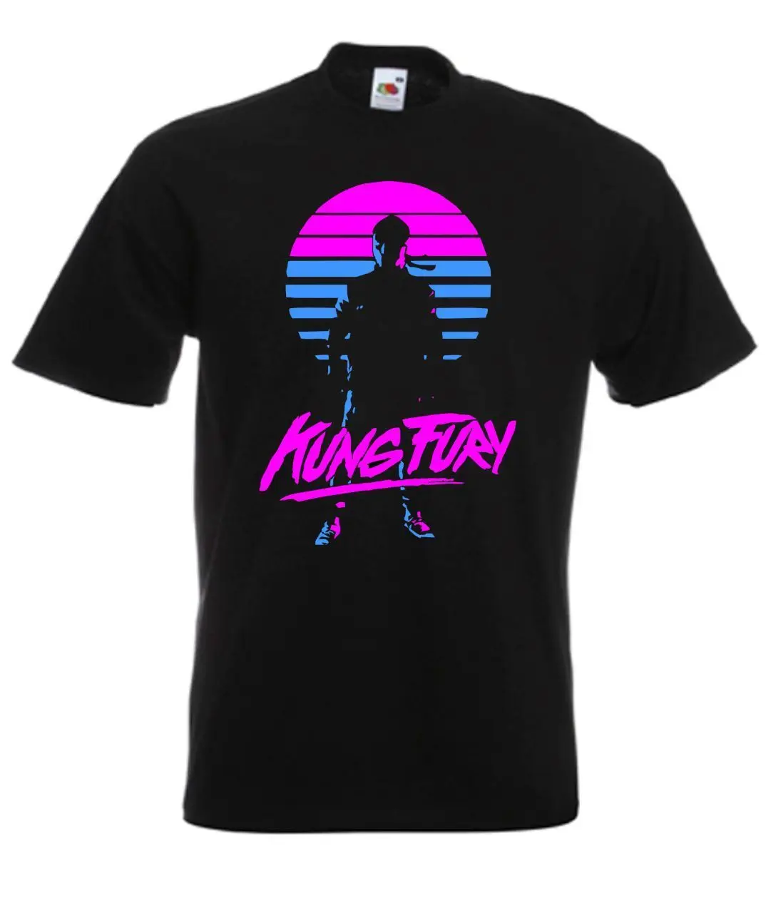 

Kung Fury Retro Style Movie Men Tshirt Hip Hop Clothing Tshirts 3D Print T Shirts Black Of White Tee Shirt Tops For Man