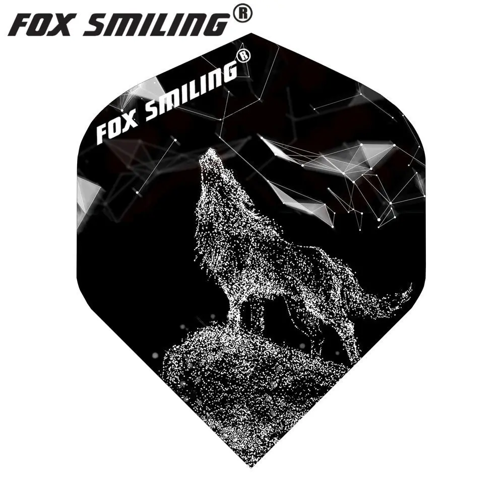 Fox Smiling 30 шт с очень хорошим качеством Дротика, полеты Дартс из ПЭТ, профессиональные аксессуары для игры в дартс, листья перьев