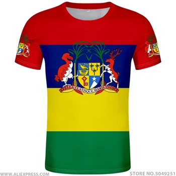 

MAURITIUS t shirt diy free custom made name number mus t-shirt nation flag mu mauritian french country print photo logo clothing
