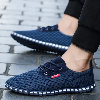 

Men's casual Loafers Men Flat Shoes Trainers Lace-up Mocassin Homme Driving Shoes Summer Men Outdoor Footwear Zapatillas Hombre