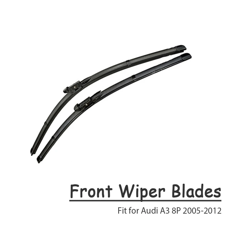 For Audi A3 8P 05-12 NOANS, автомобильная стильная резиновая щетка стеклоочистителя для Audi A3 8V 8P 8L 1999-, автомобильные полоски для очистки лобового стекла, аксессуары - Цвет: For Audi A3 8P 05-12