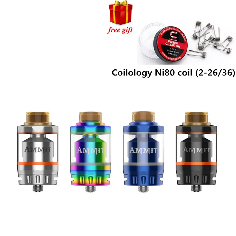 Original Geekvape Ammit Dual Coil RTA Tank 3ml 6ml Capacity Support Both Dual And Single Coil