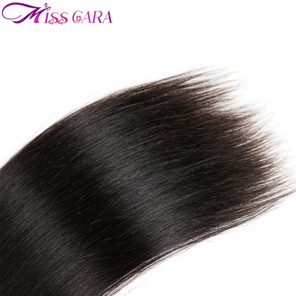Бразильские прямые волосы пучки с закрытием remy волосы 4/5 шт/партия человеческие волосы 3/4 пучки с закрытием Miss Cara человеческие волосы