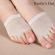 TopTie/Женская обувь для лирических танцев; носки с подошвой до середины голени; бежевые стринги; размеры 34-41;