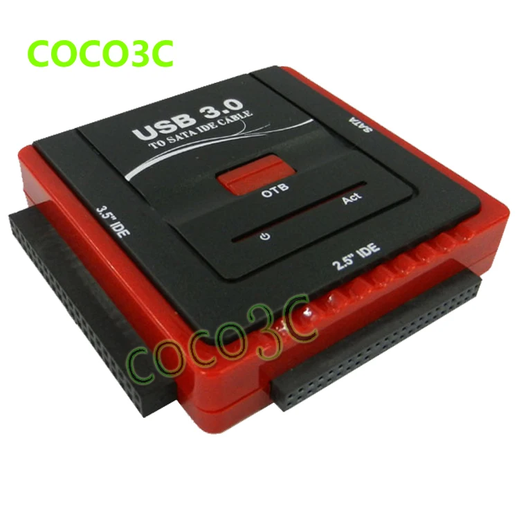 

USB 3.0 To 2.5" 3.5" SATA IDE HDD, CD-ROM CD-R Converter 1 SATA to 2 IDE Data Clone OTB