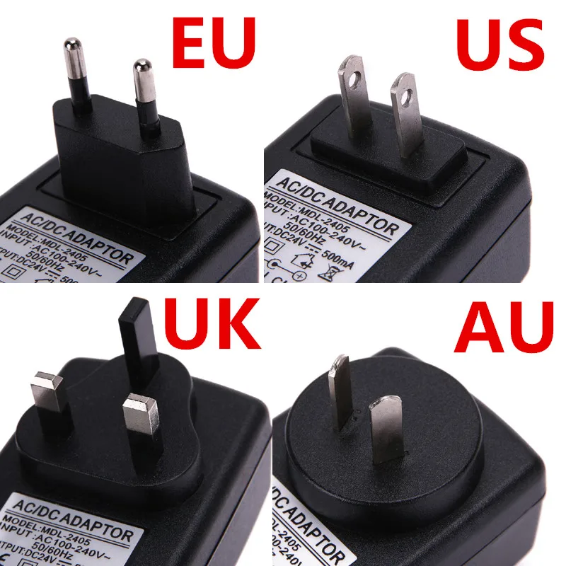 17V 2A dc Мощность адаптер 2000ma конвертер EU/US/UK AU разъем 5 5x2 1 мм DC кабель x 2