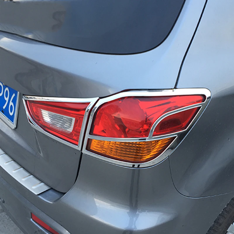 Автомобиль Стайлинг для Mitsubishi ASX 2010 2011 2012 2013 ABS Хром Внешний задний свет кадров фара Крышка лампы Планки 4 шт