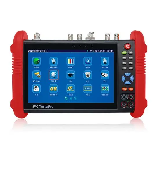 IPS touch screen CVBS AHD HDCVI TVI SDI ip/analog cctv camera tester monitor