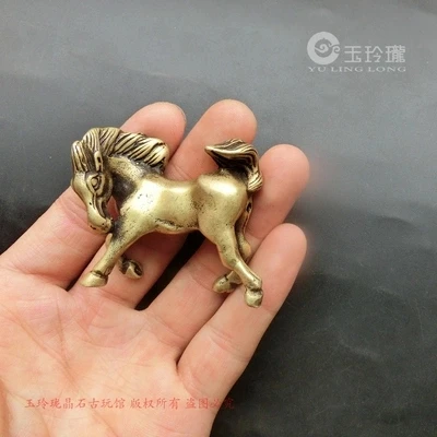 

Solid pure brass foal antique bronze ware