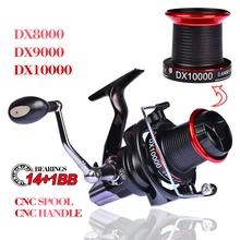 PRO BEROS алюминиевая катушка волоконная Рыболовная катушка 8000-10000 серия спиннинговая катушка 14+ 1BB Подшипник Из Нержавеющей Стали против морской воды колесо