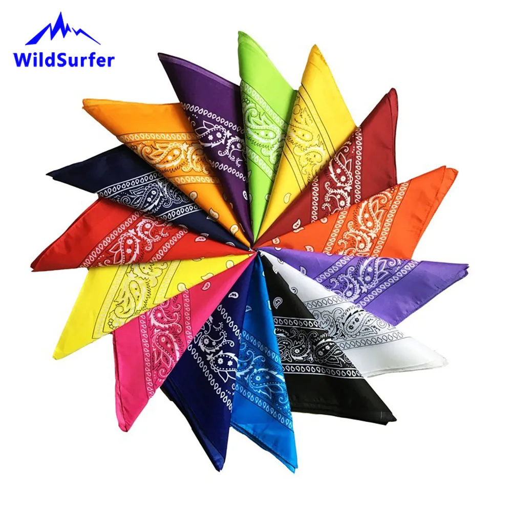 WildSurfer تشغيل وشاح الكاجو الدراجات القطن عصابات أغطية الرأس المرأة والأوشحة عقال الرجال الصيد قناع المشي والأوشحة FJ01