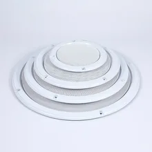 Для " /5"/6," /8"/1" дюймового автомобильного аудио динамика конверсионная сетчатая Крышка декоративный круг металлическая сетка решетка защита# белый