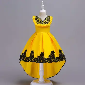 

Princess Flower Girl Dress Summer Tutu Wedding Birthday Party Dresses For Girls Children's Costume Teenager Prom Designs