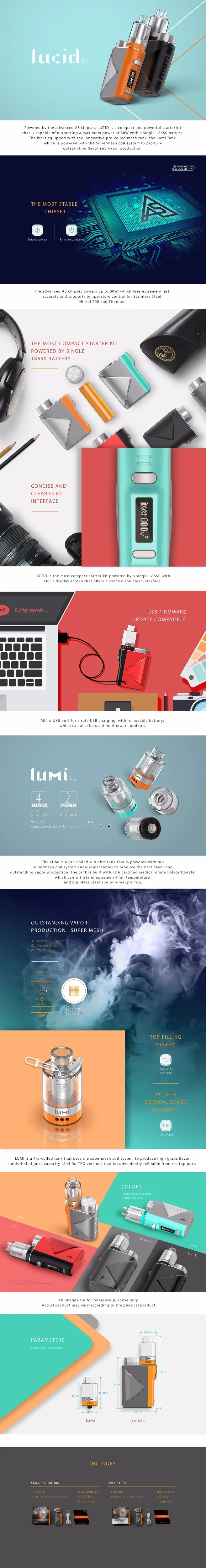 LUCID & LUMI Kit Web Design 