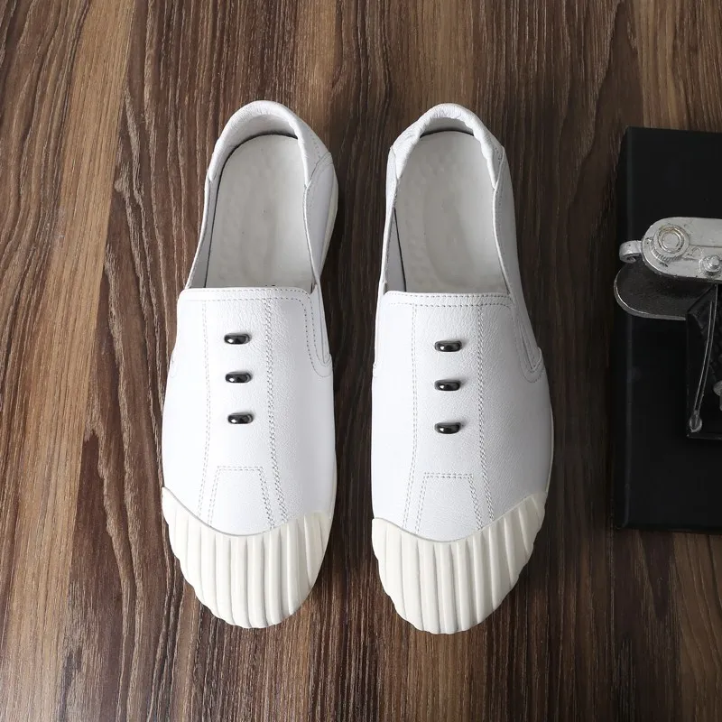 Slip On round toes Casual Shoes Men's Business Casual Loafers Male