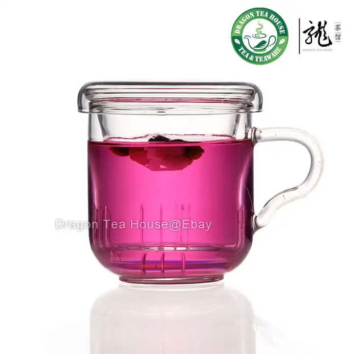 Buy Clear Glass Mug With Lid & Filter 250ml B 369 from Reliable mug with lid