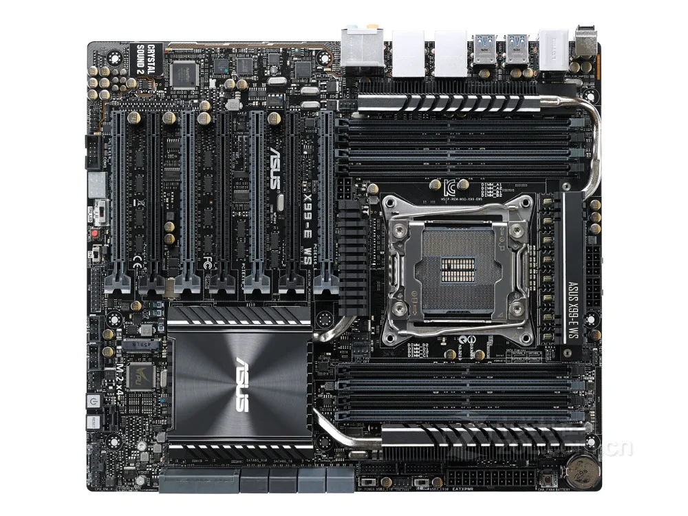 Настольная Материнская плата Asus X99 E WS LGA 2011 V3 DDR4 USB2.0 USB 3 0 128 ГБ оригинальные