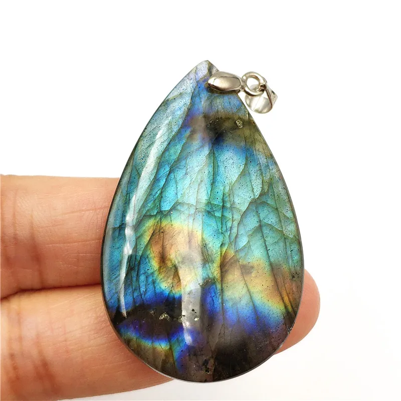 Natural Labradorite Necklace Pendant (4)