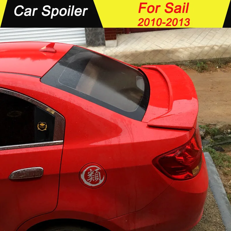 

For Chevrolet Sail 2010 2011 2012 2013 Car Rear Trunk Spoiler ABS Material Primer Color Car Tail Wing Decoration For Sail