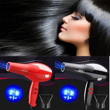 Профессиональный фен для волос, 1600 Вт, черный фен, фен для салона красоты, 220 В, 2 режима нагрева/скорости, фен для волос, горячий воздух