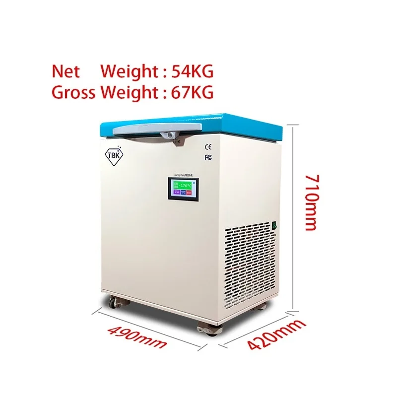 TBK minus 170 degree 578 Frozen Separator Freezing Machine For Phone LCD Touch Screen Separating