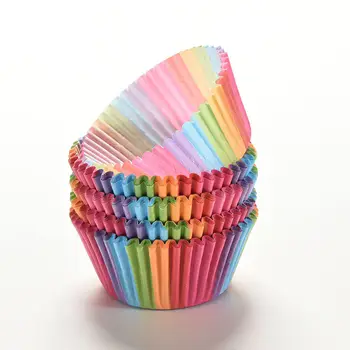 

2000pcs Cupcake Wrappers Liners Muffin Cases Cake Cup Party Favors (Rainbow Color Wrap)