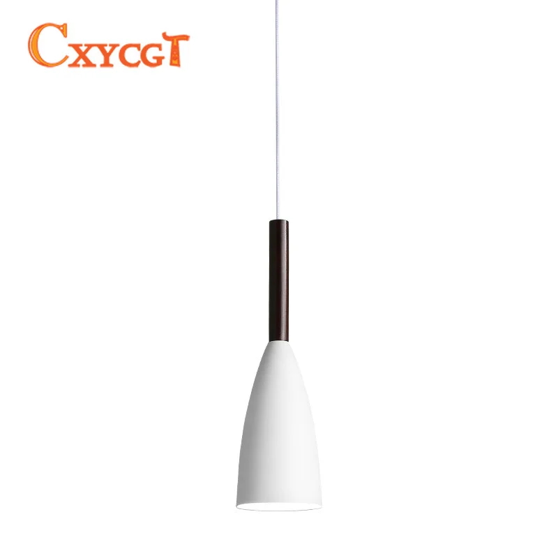 

Nordic Minimalism Droplight E27 Aluminum Wood Pendant Lights Home Restaurant Decor Lighting Lamp And Bar Showcase Spot Light