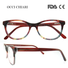 OCCI CHIARI ручная работа Италия мастерство рецептурные линзы медицинские оптические очки прозрачные дизайнерские очки женские W-CORTESE