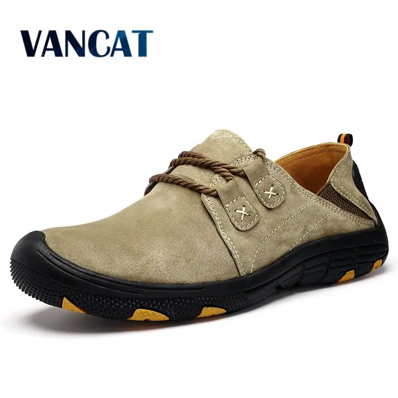 Vancat جديد جلد طبيعي حذاء كاجوال حذاء رجالي جلد الغزال حذاء رجالي تنفس في الهواء الطلق أحذية تدريب المشي Zapatos رياضة Vancat جديد جلد طبيعي حذاء كاجوال حذاء رجالي جلد الغزال حذاء رجالي تنفس في الهواء الطلق أحذية تدريب المشي Zapatos رياضة