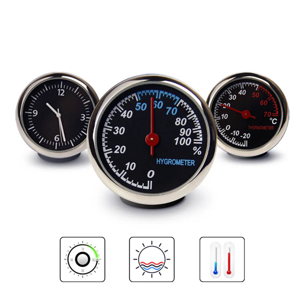 Универсальные автоматические электронные часы высокой точности автомобильный мини цифровой термометр для автомобиля/гигрометр/датчики времени для салона автомобиля