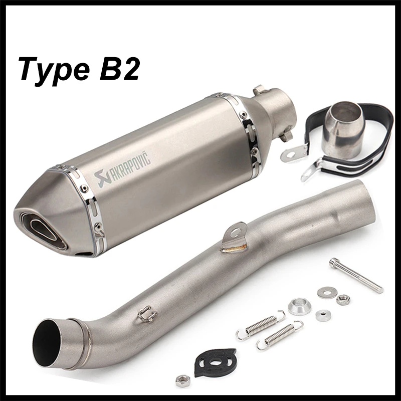 Akrapovic выхлопной мотоцикл для Kawasaki Z800 2013 2016 слипоны трубы Escape Moto Глушитель со