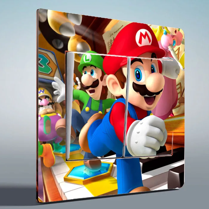 1 шт.. светшт. овые выключатели наклейки Disne мультфильм Микки без клея виниловые