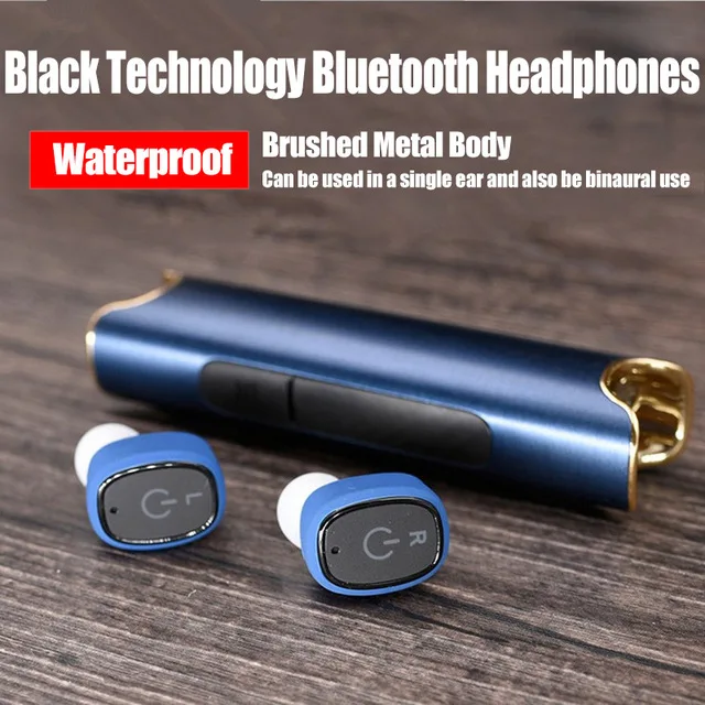 S2 True wireless Bluetooth наушники мини TWS наушники-вкладыши IPX7 Водонепроницаемый TWS стерео музыка Bluetooth гарнитура для телефона iPhone samsung