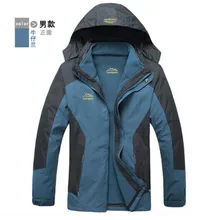 Outdoor Waterproof Climbing Skiing Jacket Windbreaker Men Women Warm Breathable Windproof Sport Outdoor Coat 3 in 1 Warm Jacket