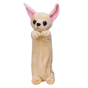 

School pencil case Dog pencilcase Shop School bag Girl pencil case plumier Cartoon material school pencil box (Chihuahua)