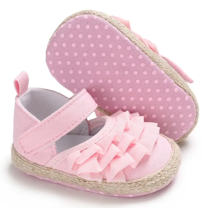 Baby Boy Girl Shoes Infant Newborn Baby Girl Shoes Soft Crib Anti-slip Single Sneaker Baby Shoes for Baby First Walkers 18Jul5