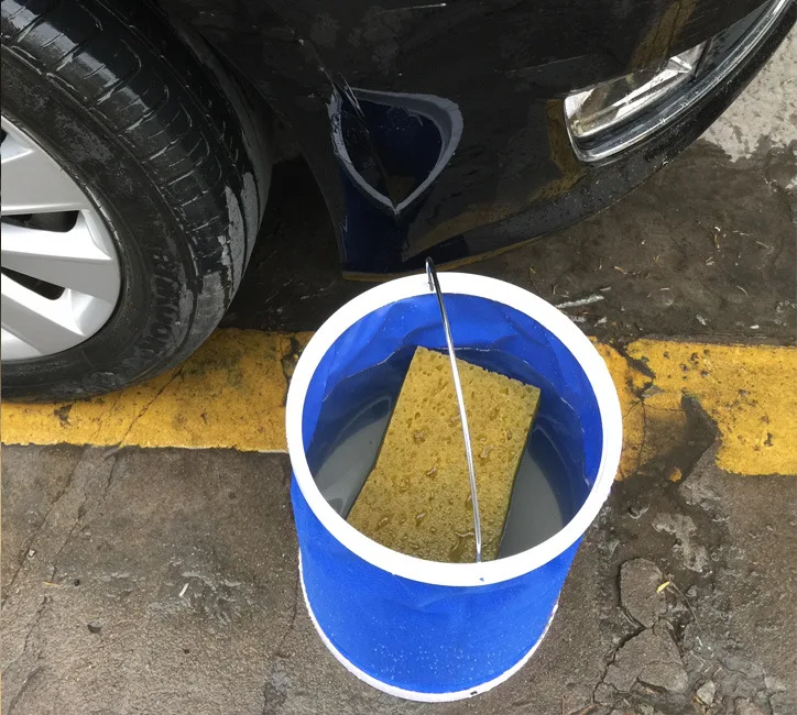 9L/13L Multifunctional outdoor folding bucket paint bucket portable camping hiking fishing bucket bucket tool car wash WF6141406