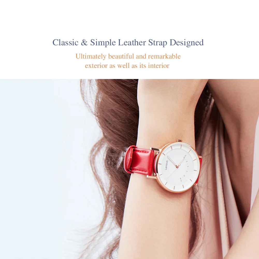 Lenovo Watch S Модные кварцевые умные часы фитнес-трекер интеллектуальное напоминание 50 м водонепроницаемый длинный аккумулятор бизнес досуг