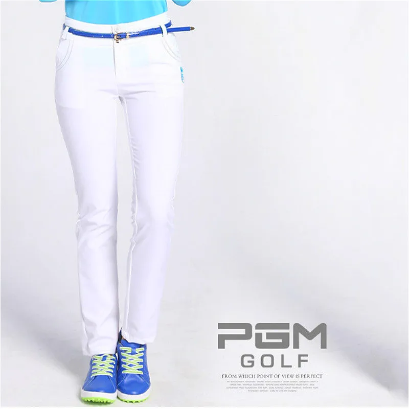Very Cheap vIxGW Lady Clothes Women Golf Pants XS L Trousers Hight Elasticity Sportwear female Slim Pant Trouser pencil Golf Tennis Pant Solid