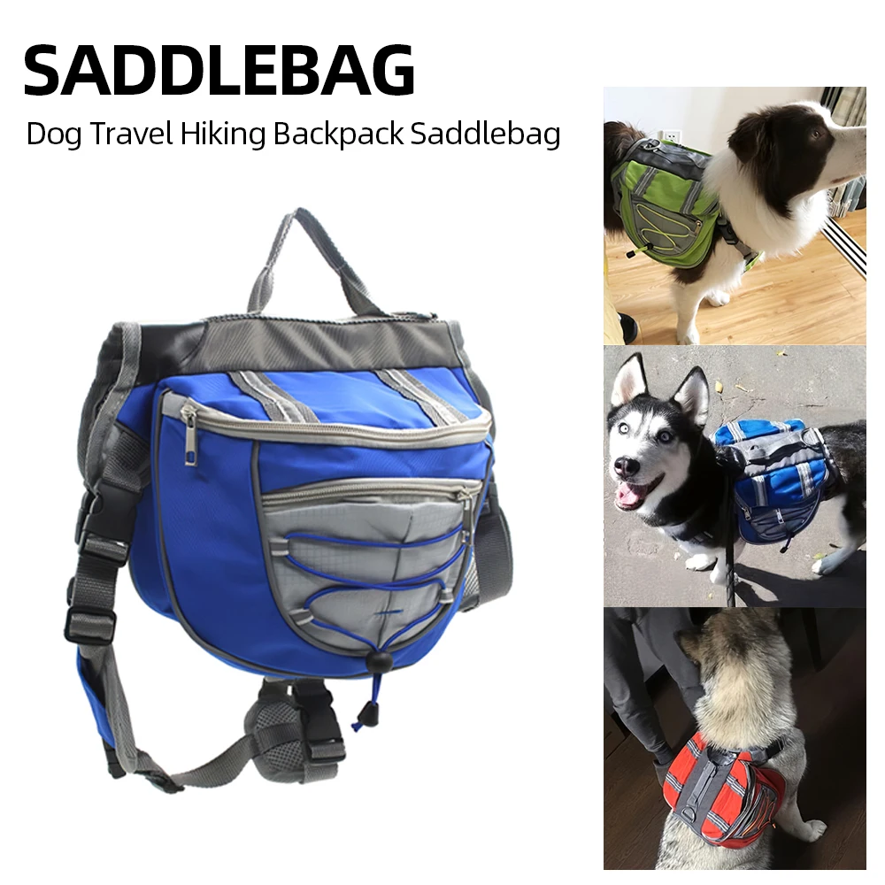 

Durable Dog Travel Hiking Backpack Waterproof Saddlebag For Pet Self Backpack Camping Hiking S Size Dogs Puppy Travel Bag