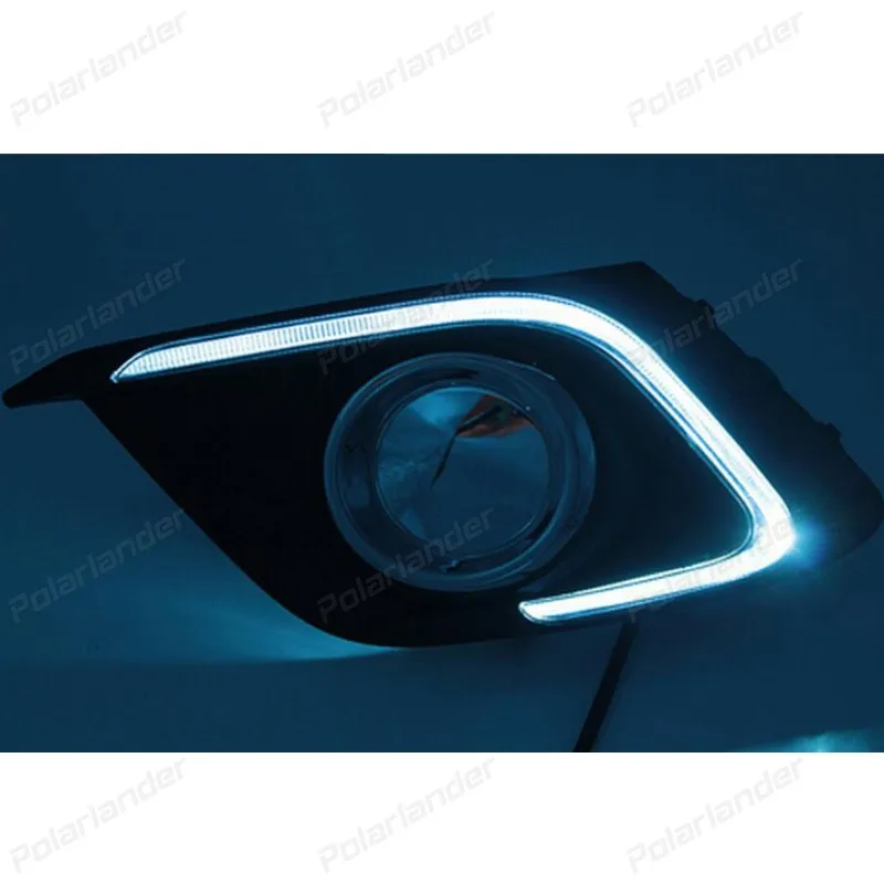 1 pair Daytime running lights Car styling For M/azda 3 Axela 2014 2015