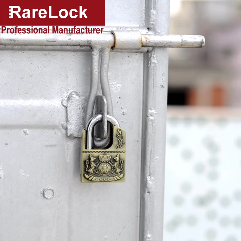 Rarelock MS539 замок под старину для сада ворота дома двери склад автомобиля шкатулка Электрический шкаф ящик тренажерный зал шкафчик 4 ключа h