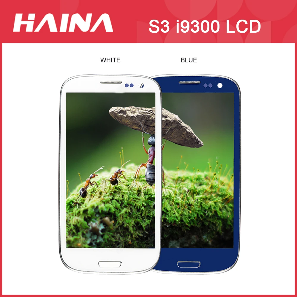 

S3 LCD For Samsung Galaxy S3 I9300 LCD Display Screen Touch Screen Digitizer w/ Frame For Samsung Galaxy S3 i9300 i9300i i9308i
