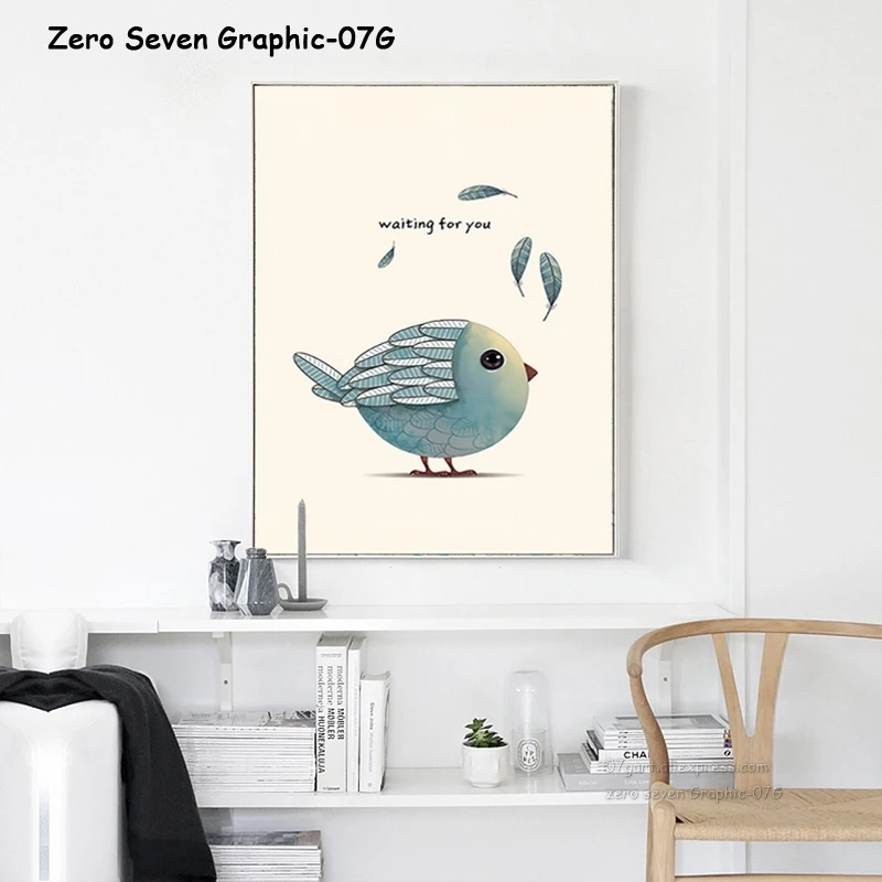 Картина на холсте с животными перьями сердцами птицами 07 г|picture wall|print posterart painting |